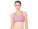 Under Armour Womens Mid Crossback Heather Sports Bra Pink M