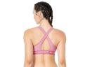 Under Armour Womens Mid Crossback Heather Sports Bra Pink M