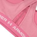 Under Armour Womens Mid Crossback Heather Sports Bra Pink XL