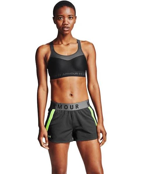 Under Armour Womens Mid Crossback Sports Bra Black 3x