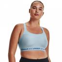 Under Armour Women's Crossback Mid Sports Bra Blue SM