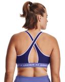 Under Armour Women's Crossback Mid Sports Bra Blue SM