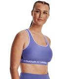 Under Armour Women's Crossback Mid Sports Bra Blue SM