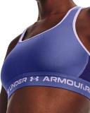 Under Armour Women's Crossback Mid Sports Bra Blue SM