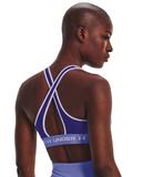 Under Armour Women's Crossback Mid Sports Bra Blue XL