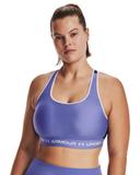 Under Armour Women's Crossback Mid Sports Bra Blue XL