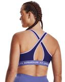 Under Armour Women's Crossback Mid Sports Bra Blue XL