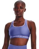 Under Armour Women's Crossback Mid Sports Bra Blue XL
