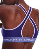Under Armour Women's Crossback Mid Sports Bra Blue XL
