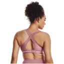 Under Armour Womens Mid Crossback Sports Bra Pink S @ Rebel Active