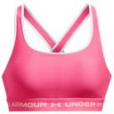 Under Armour Womens Mid Crossback Sports Bra Pink S @ Rebel Active