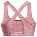 Under Armour Womens Mid Crossback Sports Bra Pink S @ Rebel Active