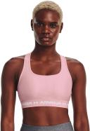 Under Armour Womens Mid Crossback Sports Bra Pink XS @ Rebel Active