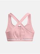 Under Armour Womens Mid Crossback Sports Bra Pink XS @ Rebel Active