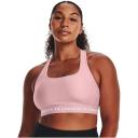 Under Armour Womens Mid Crossback Sports Bra Pink XS @ Rebel Active
