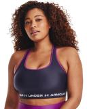 Under Armour Womens Mid Crossback Sports Bra Steel M