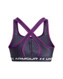 Under Armour Womens Mid Crossback Sports Bra Steel M