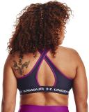 Under Armour Womens Mid Crossback Sports Bra Steel M