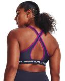 Under Armour Womens Mid Crossback Sports Bra Steel M