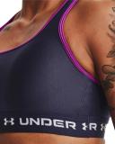 Under Armour Womens Mid Crossback Sports Bra Steel M