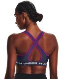Under Armour Womens Mid Crossback Sports Bra Steel M