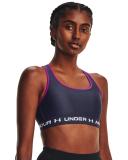 Under Armour Womens Mid Crossback Sports Bra Steel M