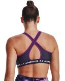 Under Armour Womens Mid Crossback Sports Bra Steel M