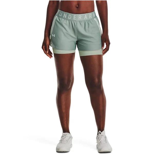Under Armour Womens Play Up 2in1 Shorts Moss XL