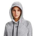 Under Armour Women's Rival Fleece HB Hoodie Gray XXL