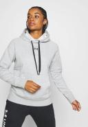 Under Armour Women's Rival Fleece HB Hoodie Gray XXL