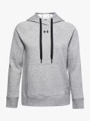 Under Armour Women's Rival Fleece HB Hoodie Gray XXL