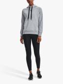 Under Armour Women's Rival Fleece HB Hoodie Gray XXL