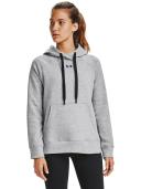 Under Armour Women's Rival Fleece HB Hoodie Gray XXL