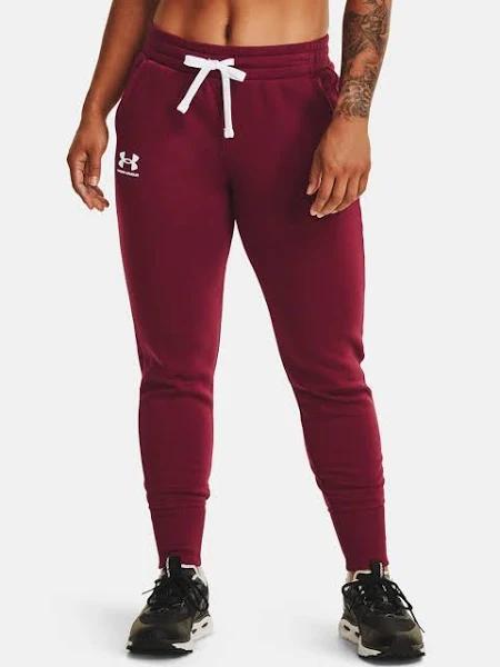 Under Armour Womens Rival Fleece Joggers - Maroon