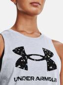 Under Armour Womens Sportstyle Graphic Muscle Tank Grey XL