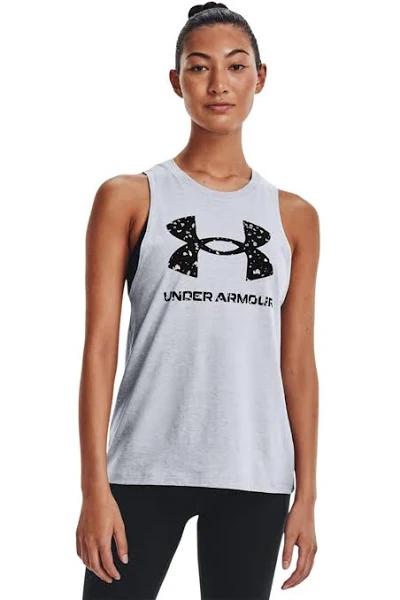 Under Armour Womens Sportstyle Graphic Muscle Tank Grey XS
