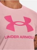 Under Armour Womens Sportstyle Graphic Tee Pink XS