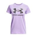 Under Armour Womens Sportstyle Graphic Tee Purple S @ Rebel Active