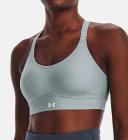 Under Armour Women's Infinity Mid Heather Cover Sports Bra Blue LG