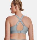 Under Armour Women's Infinity Mid Heather Cover Sports Bra Blue SM