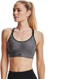 Under Armour Women's Infinity Mid Heather Cover Sports Bra Blue SM
