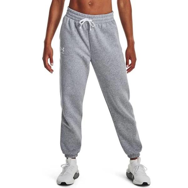 Under Armour Womens UA Rival Fleece Oversized Joggers Grey M @ Rebel Active
