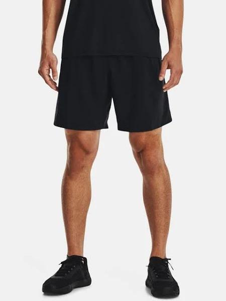 Under Armour Woven Graphic Shorts Black Orange - M