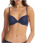 Underline Dual Full Coverage Push Up Bra in Midnight Black 12 DD