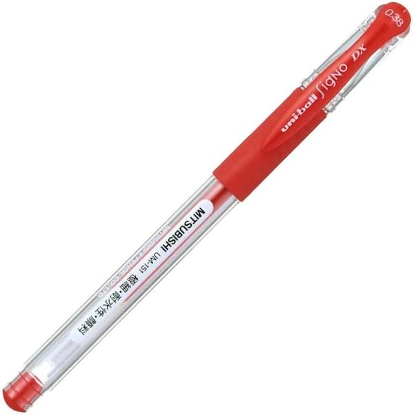Uni-Ball UM-151S Signo Gel Grip Capped Red 12Pc(S)