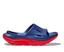 Unisex Hoka Ora Recovery Slide 3 Bellewether Blue/Red Alert / M9/W11