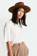 Unisex Reno Fedora in Coffee XS