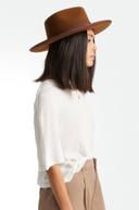 Unisex Reno Fedora in Coffee XS