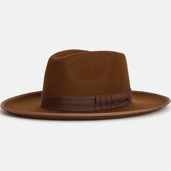 Unisex Reno Fedora in Coffee XS