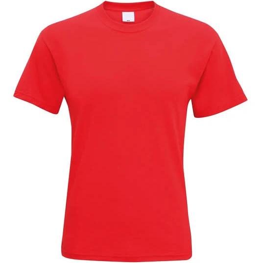 Universal Textiles Mens Short Sleeve Casual T-Shirt Bright Red Small